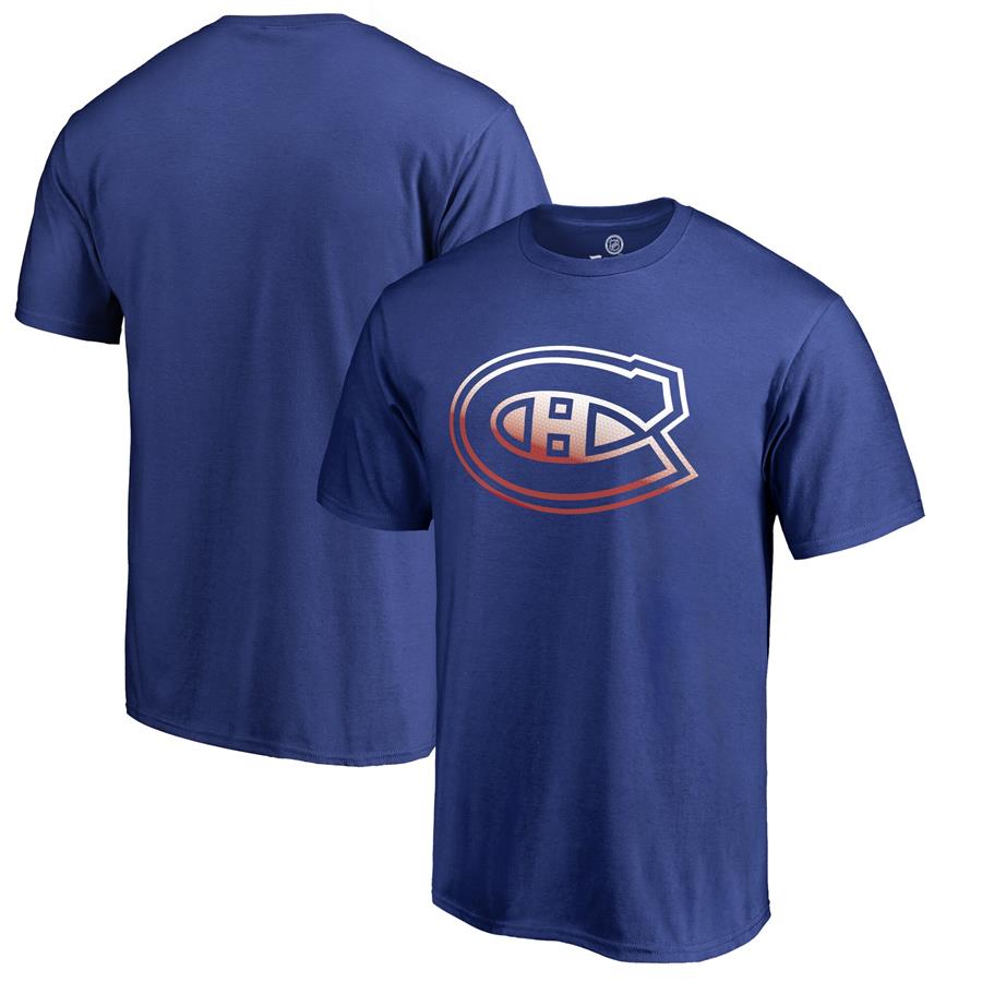 Футболка Montreal Canadiens Fanatics Branded Gradient Logo (синий)