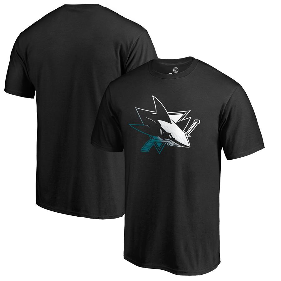 Футболка San Jose Sharks Fanatics Branded Gradient Logo (чёрный)
