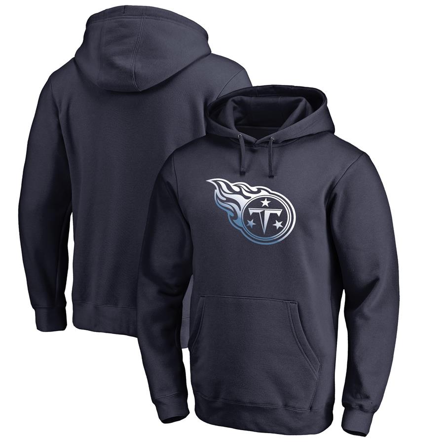 Tennessee Titans NFL Pro Line by Fanatics Branded Gradient Logo Pullover Hoodie - Navy