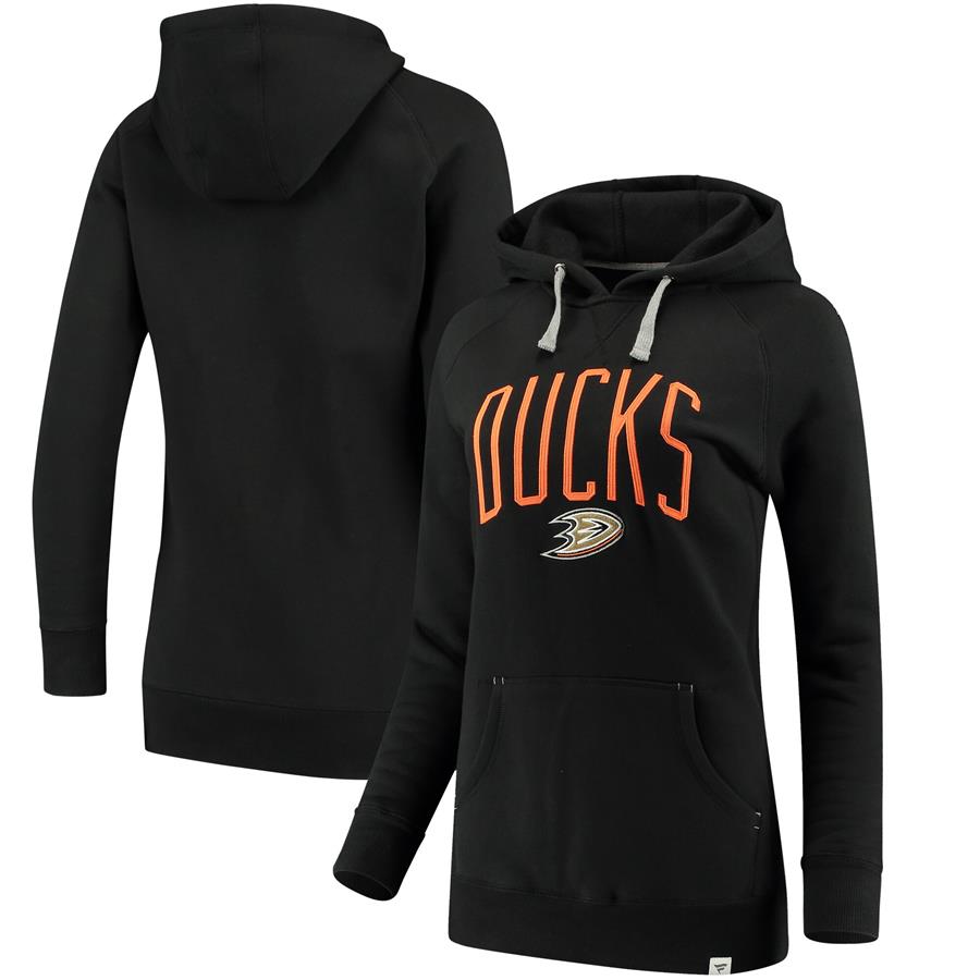 Anaheim Ducks Fanatics Branded Women's Indestructible Pullover Hoodie - Black