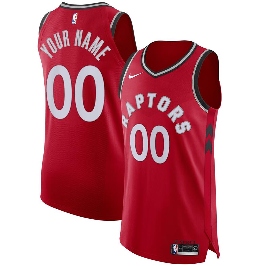 Toronto Raptors Nike Authentic Custom Jersey Red - Icon Edition