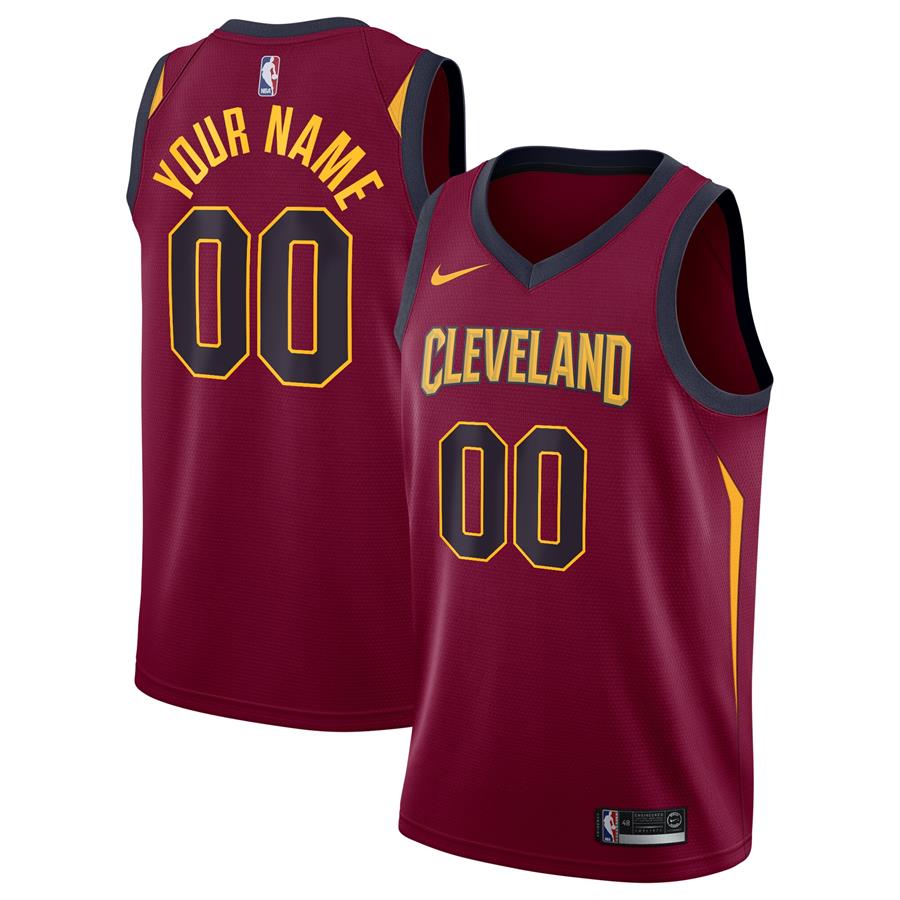 Cleveland Cavaliers Nike Swingman Custom Jersey Maroon - Icon Edition