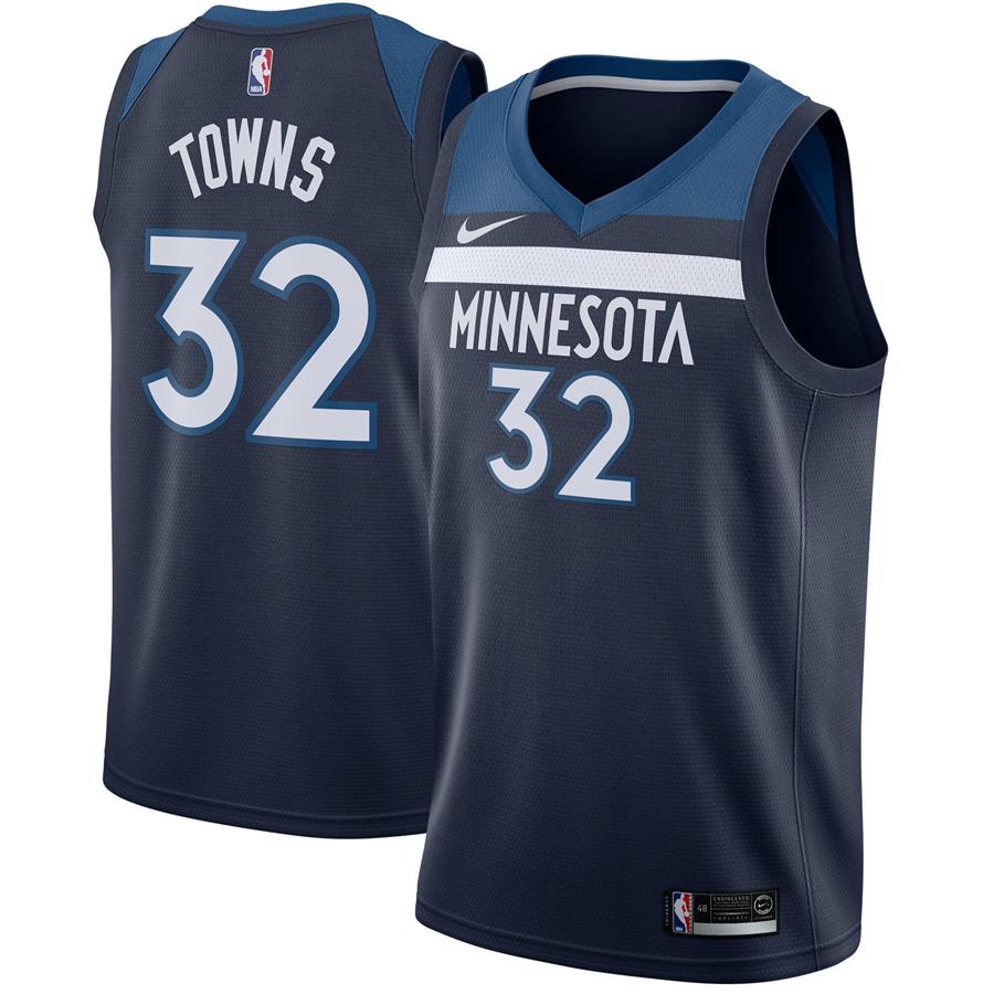 Джерси Karl-Anthony Towns Minnesota Timberwolves Nike Swingman Navy (Icon Edition)