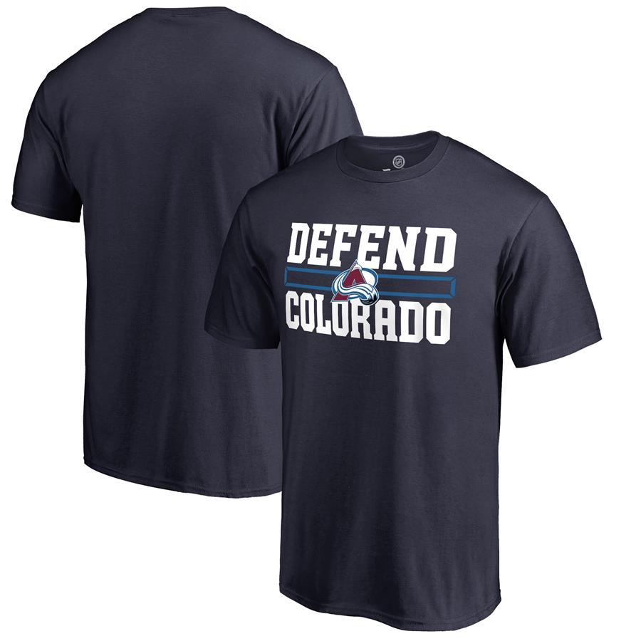 Футболка Colorado Avalanche Fanatics Branded Hometown Collection Defend (тёмно-синий)