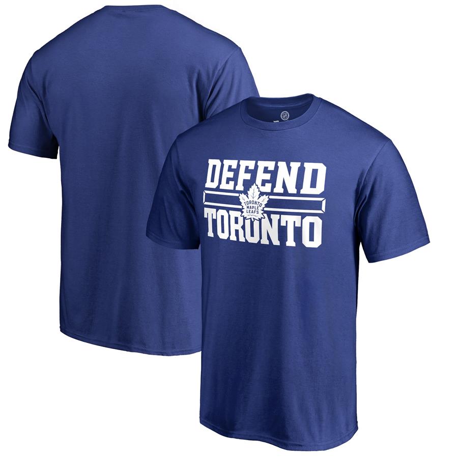 Toronto Maple Leafs Fanatics Branded Hometown Collection Defend T-Shirt - Royal