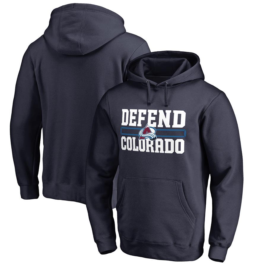 Худи Colorado Avalanche Fanatics Branded Hometown Collection Defend (тёмно-синий)