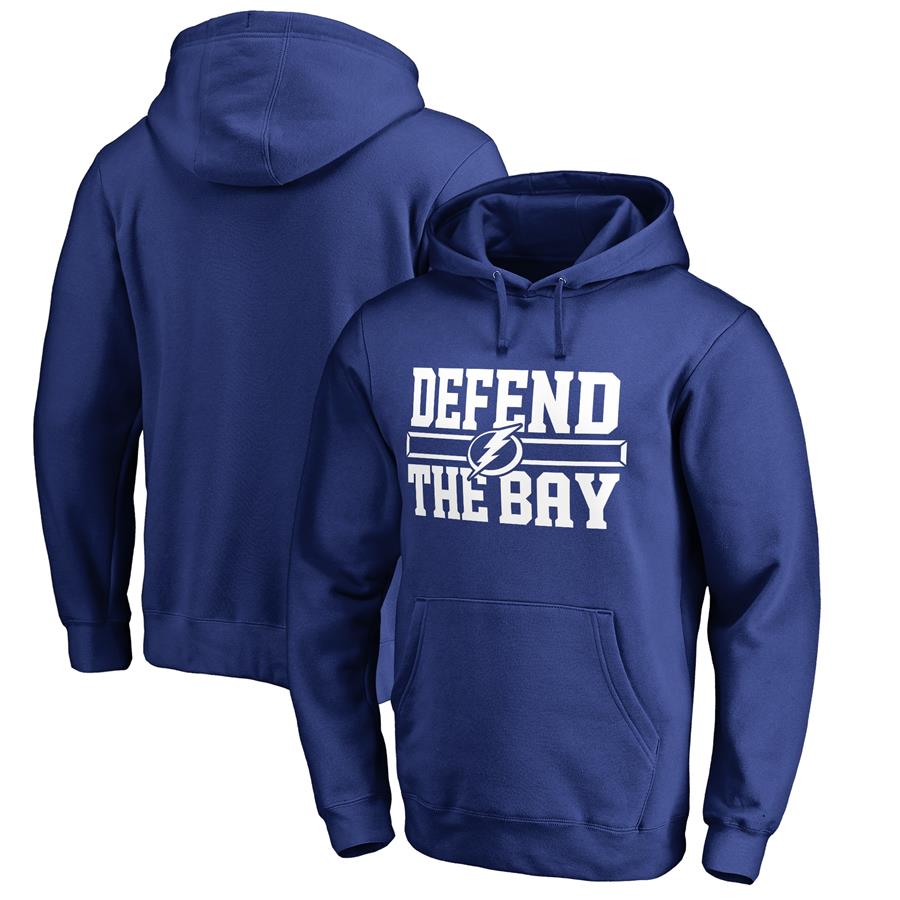 Tampa Bay Lightning Fanatics Branded Hometown Collection Defend Pullover Hoodie - Blue