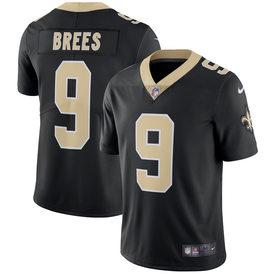 Drew Brees New Orleans Saints Nike Vapor Untouchable Limited Player Jersey - Black
