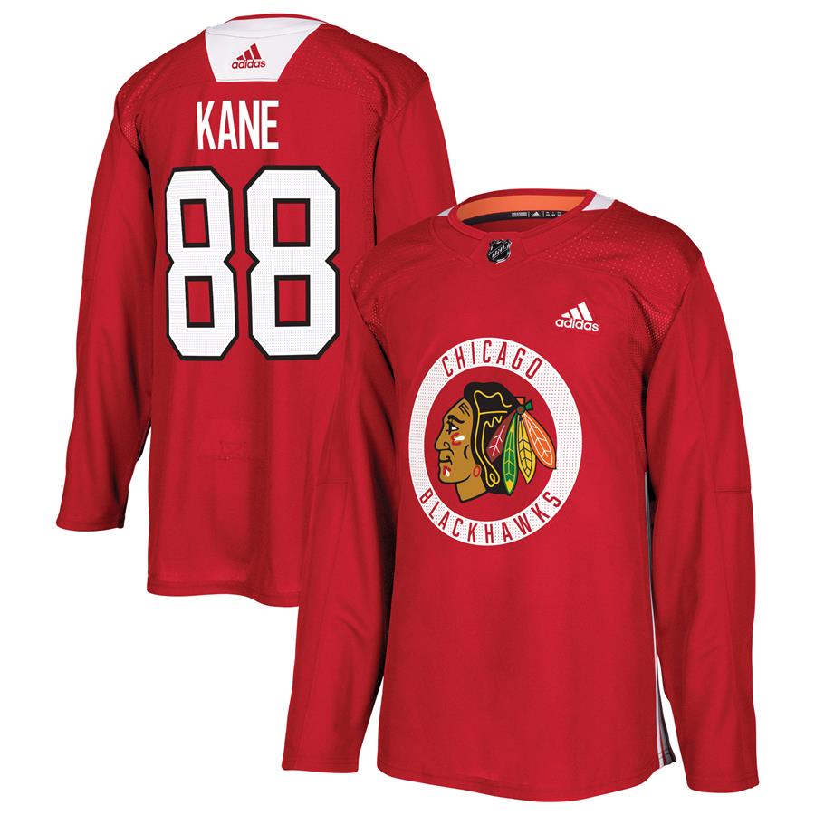 Patrick Kane Chicago Blackhawks adidas Practice Player Jersey - Red