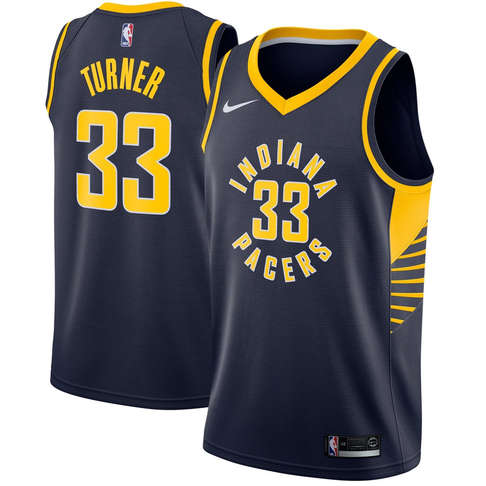 Джерси Myles Turner Indiana Pacers Nike Swingman Navy (Icon Edition)