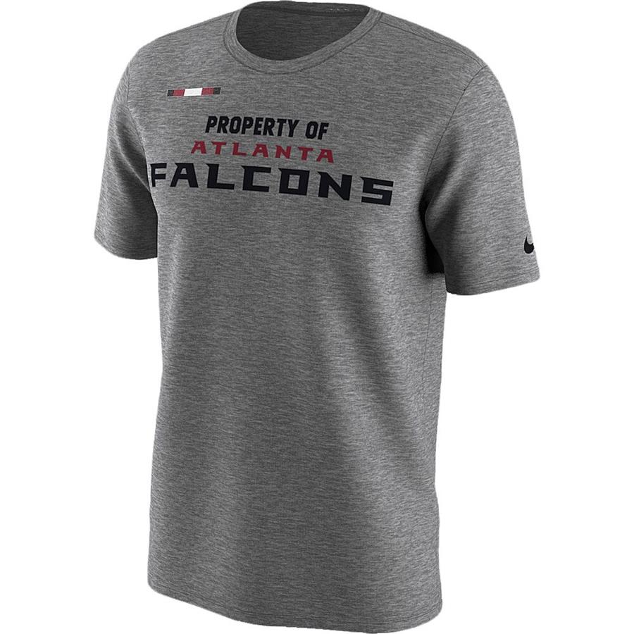 Atlanta Falcons Nike Sideline Property Of Facility T-Shirt - Heather Gray