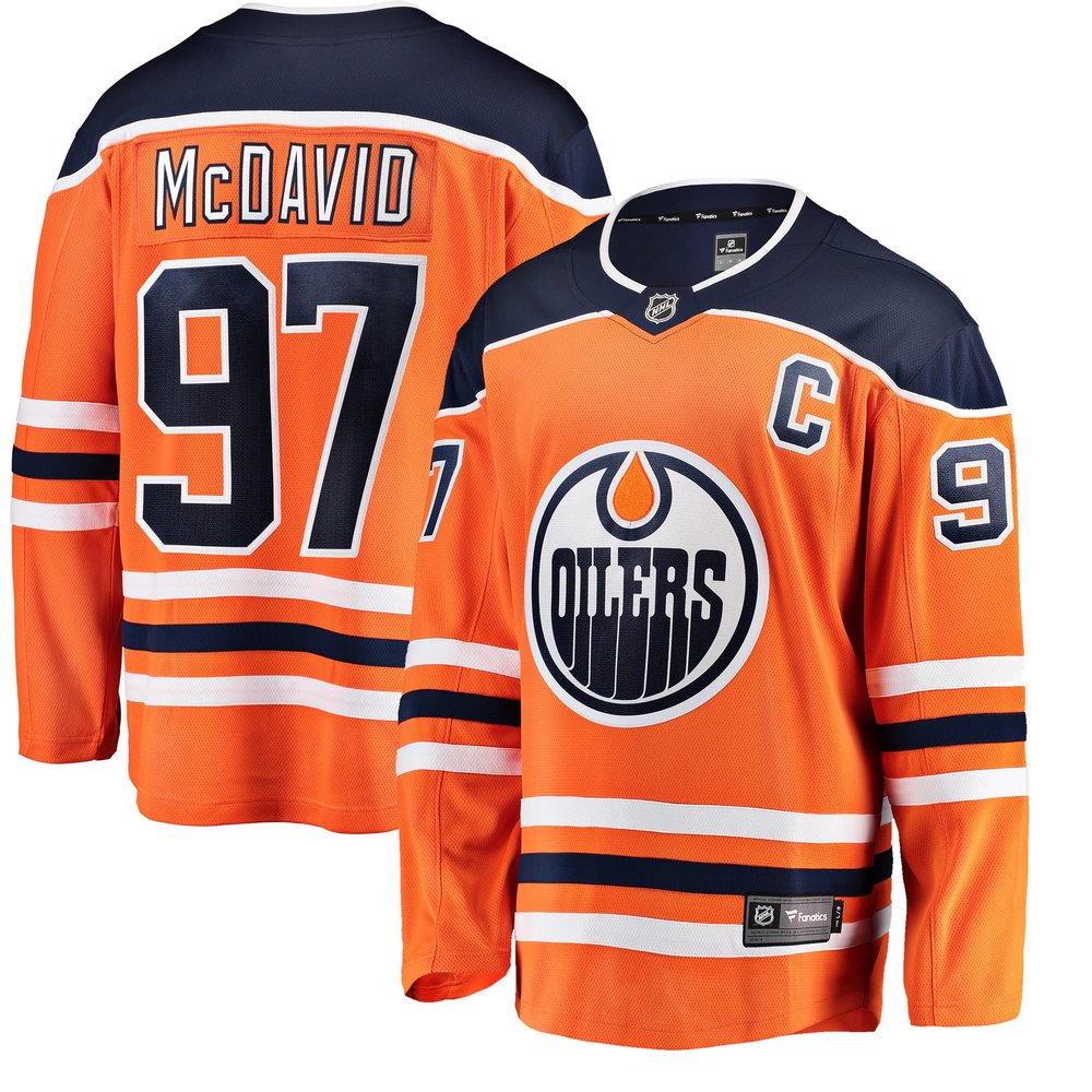 Connor McDavid Edmonton Oilers Fanatics Branded Breakaway Player Jersey - Orange