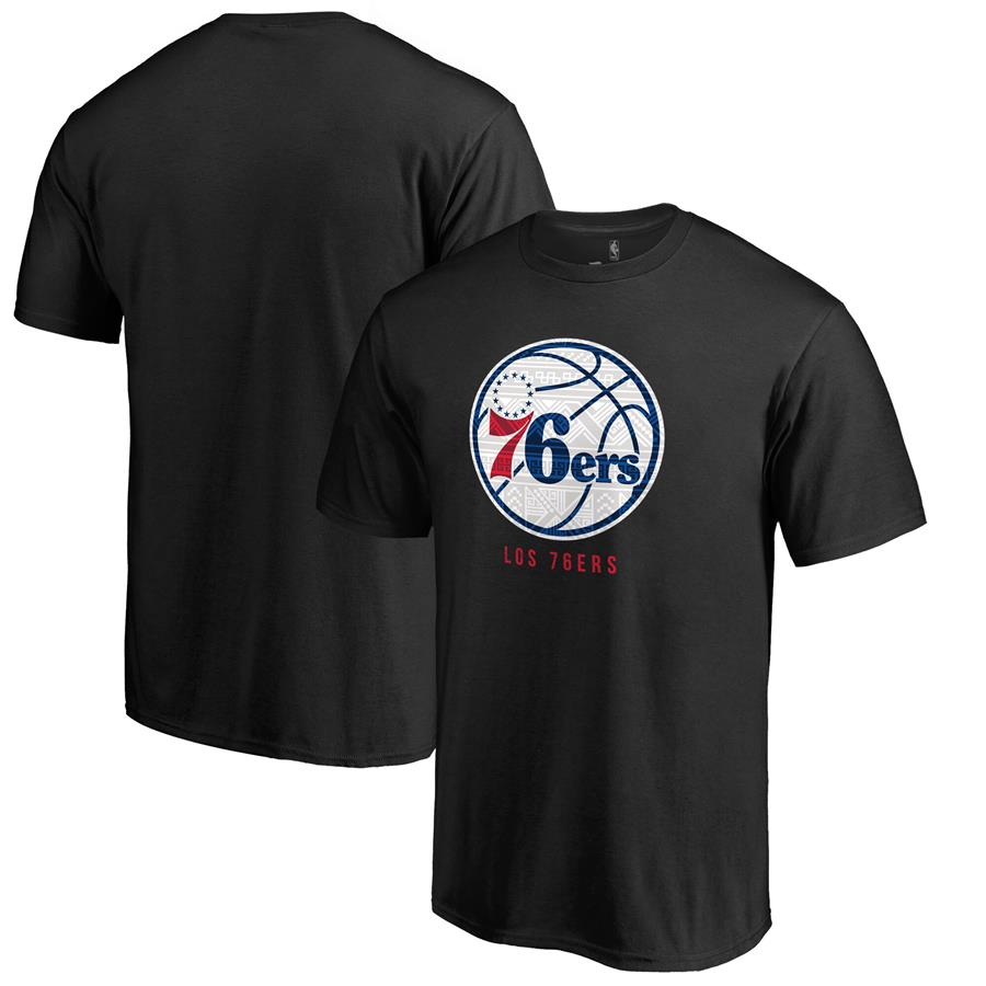 Philadelphia 76ers Fanatics Branded 2017 Noches Éne-Bé-A T-Shirt - Black