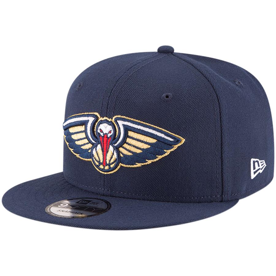 New Orleans Pelicans New Era Official Team Color 9FIFTY Adjustable Snapback Hat - Navy