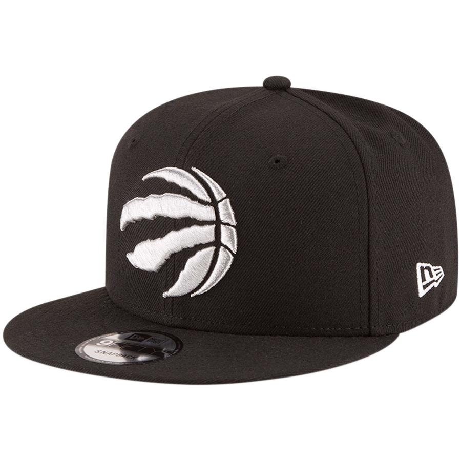 Toronto Raptors New Era Official Team Color 9FIFTY Adjustable Snapback Hat - Black