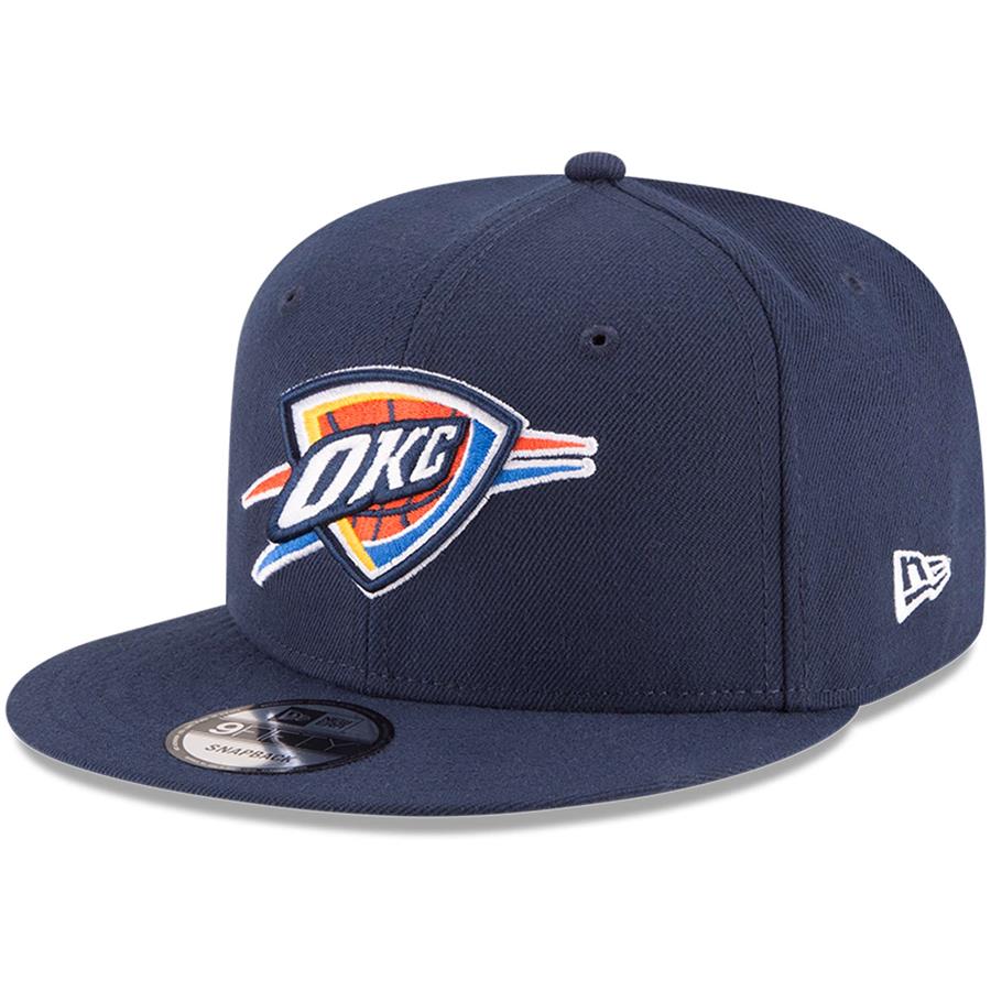 Кепка Oklahoma City Thunder New Era Official Team Color 9FIFTY Adjustable Snapback (тёмно-синий)