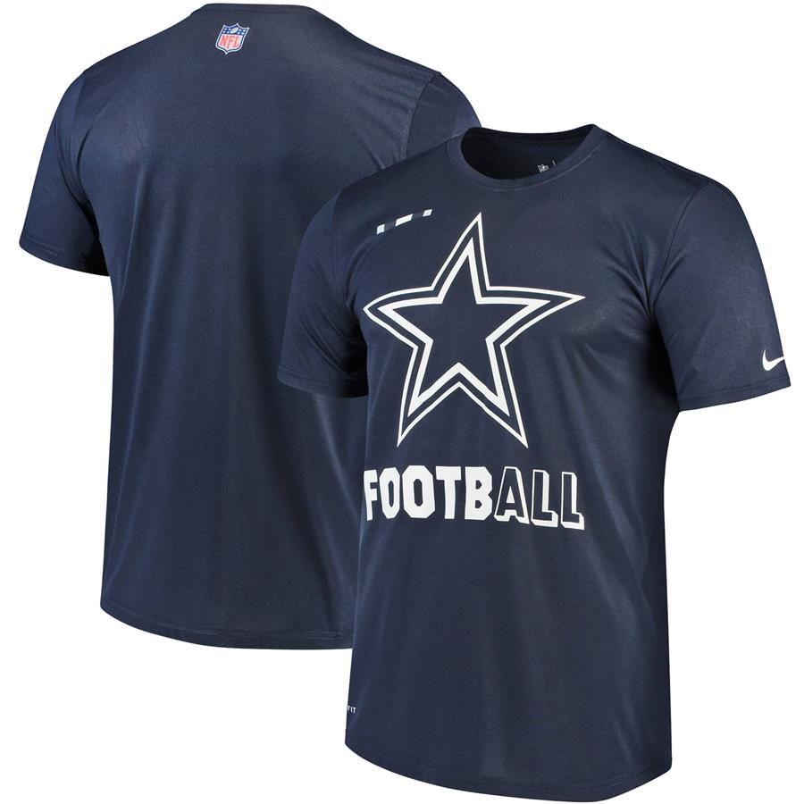 Футболка Dallas Cowboys Nike Sideline Legend Football Performance (тёмно-синий)