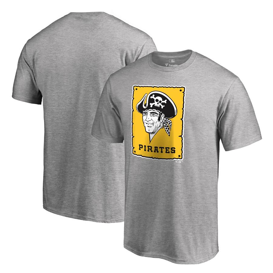 Pittsburgh Pirates Fanatics Branded Cooperstown Collection Forbes T-Shirt - Ash