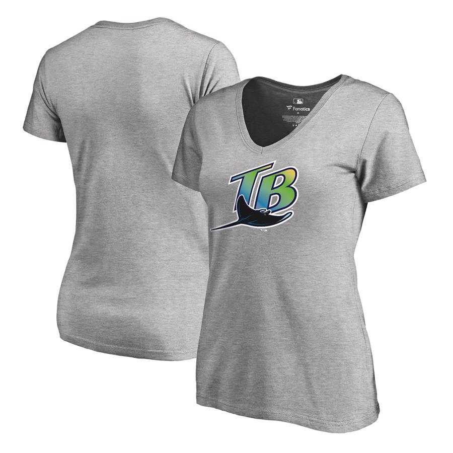 Tampa Bay Rays Fanatics Branded Women's Cooperstown Collection Forbes T-Shirt - Ash