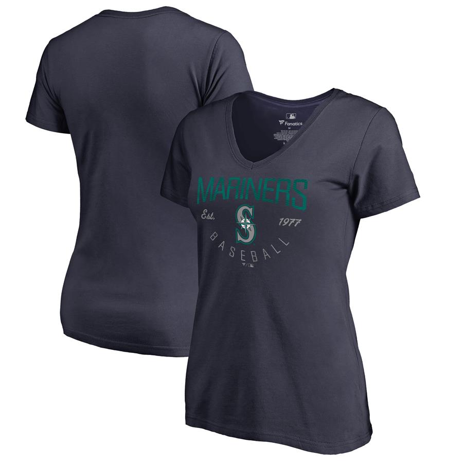 Seattle Mariners Fanatics Branded Women's Live For It T-Shirt - Navy