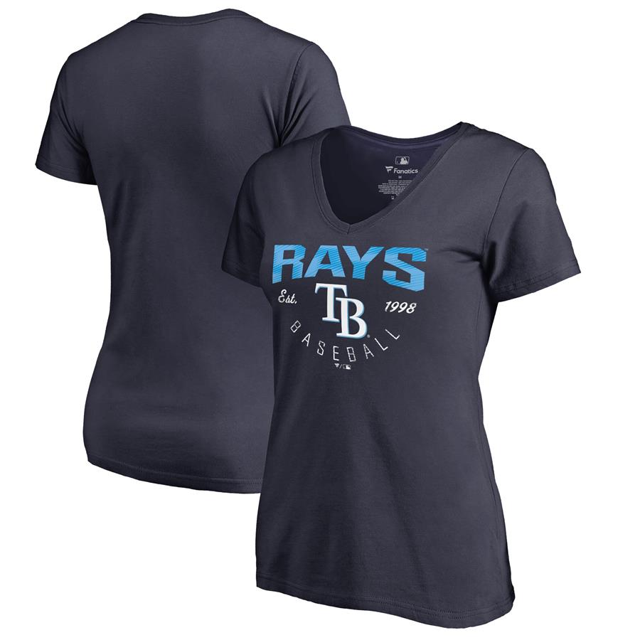 Женская футболка Tampa Bay Rays Fanatics Branded Live For It (тёмно-синий)
