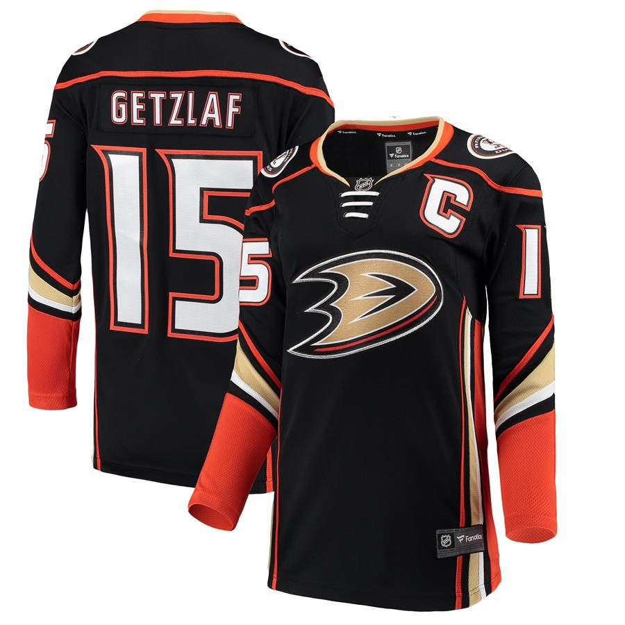 Ryan Getzlaf Anaheim Ducks Fanatics Branded Women's Home Breakaway Player Jersey - Black