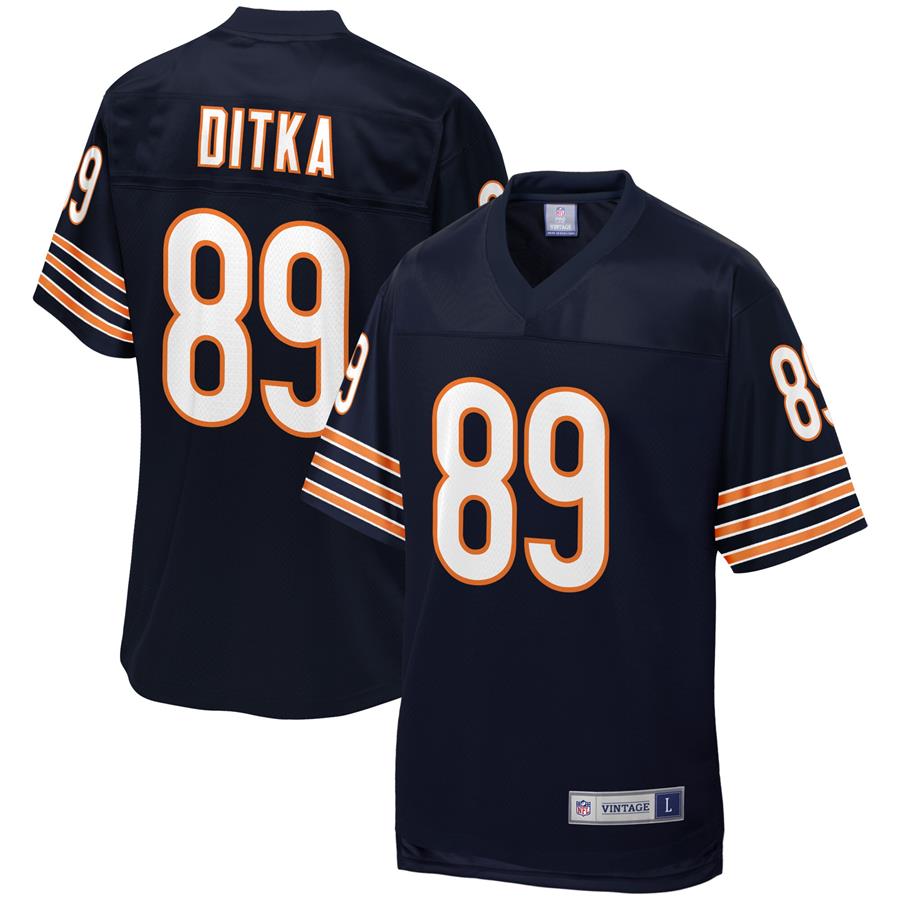 Mike Ditka Chicago Bears NFL Pro Line Retired Player Jersey - Navy