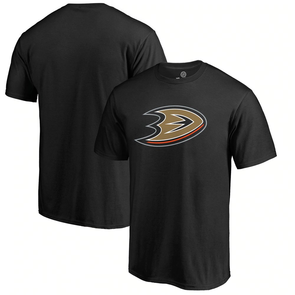 Anaheim Ducks Fanatics Branded Primary Logo T-Shirt - Black
