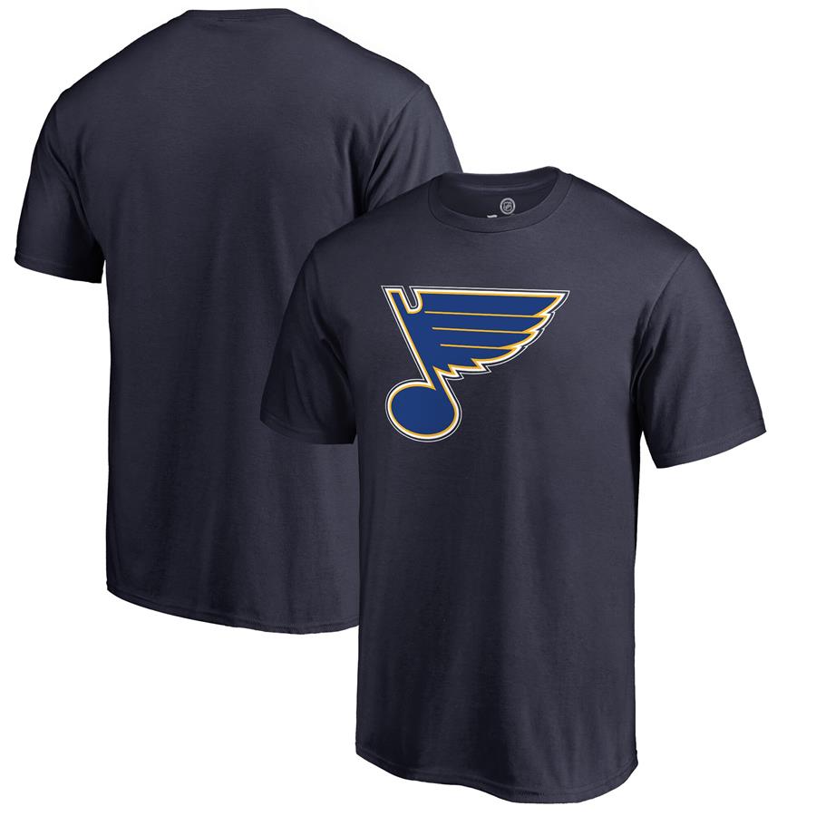St. Louis Blues Fanatics Branded Primary Logo T-Shirt - Navy