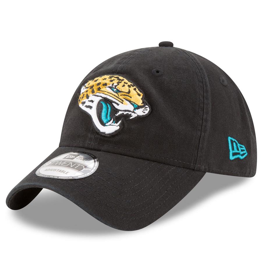 Jacksonville Jaguars New Era Core Classic 9TWENTY Adjustable Hat - Black