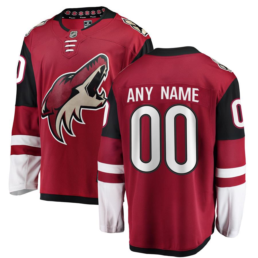 Arizona Coyotes Fanatics Branded Home Breakaway Custom Jersey - Red