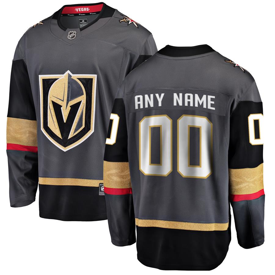 Джерси Vegas Golden Knights Fanatics Branded Home Breakaway Custom (чёрный)