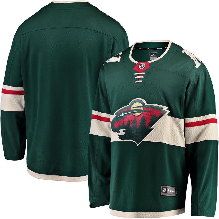 Джерси Minnesota Wild Fanatics Branded Breakaway Home (зелёный)