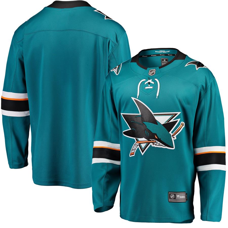 Джерси San Jose Sharks Fanatics Branded Breakaway Home (бирюзовый)