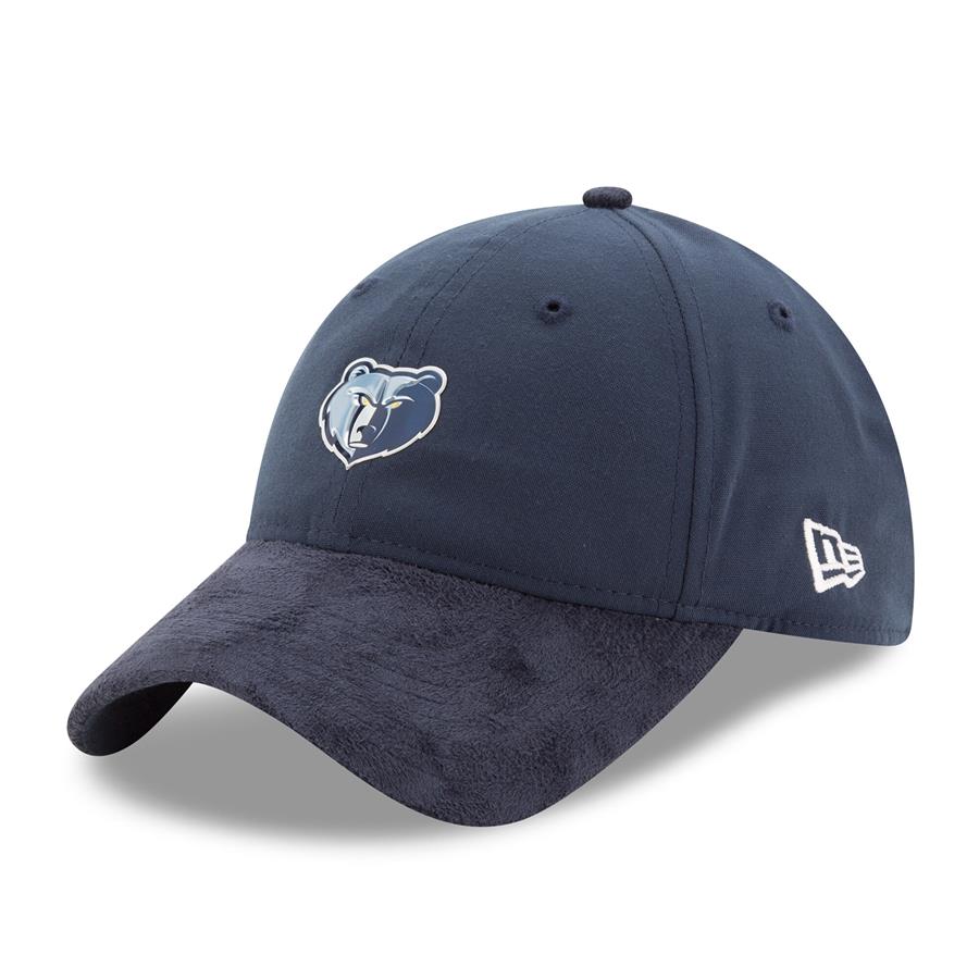 Memphis Grizzlies New Era 2017 Official On-Court Collection 9TWENTY Adjustable Hat - Navy