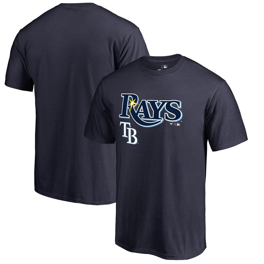 Tampa Bay Rays Fanatics Branded Team Lockup T-Shirt - Navy