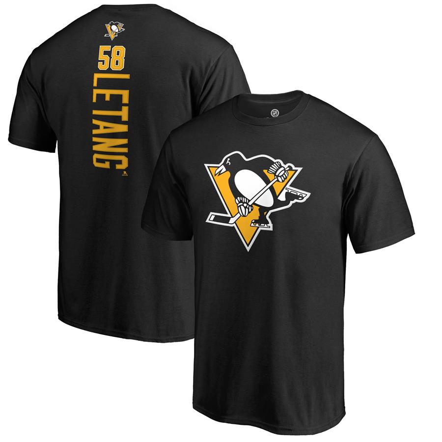 Kris Letang Pittsburgh Penguins Fanatics Branded Backer T-Shirt - Black