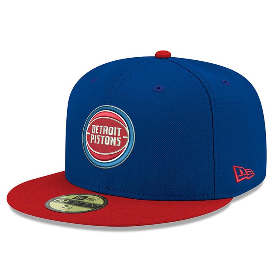 Кепка Detroit Pistons New Era Official Team Color 2Tone 59FIFTY Fitted (синий)