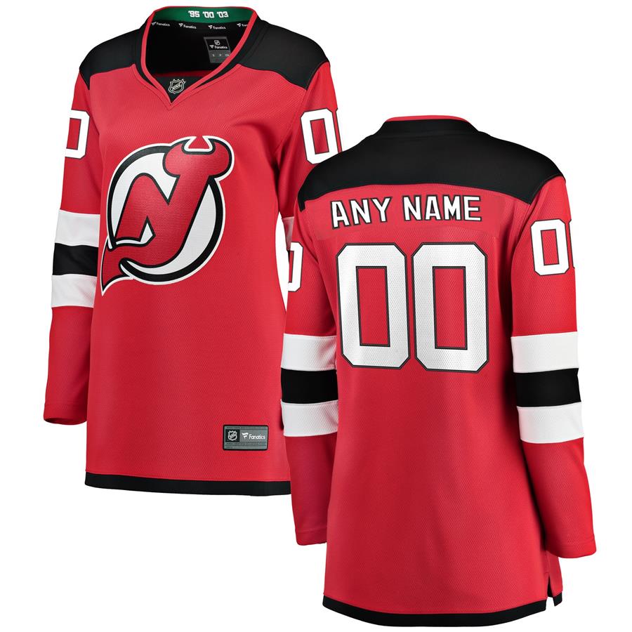 Женское джерси New Jersey Devils Fanatics Branded Home Breakaway Custom (красный)