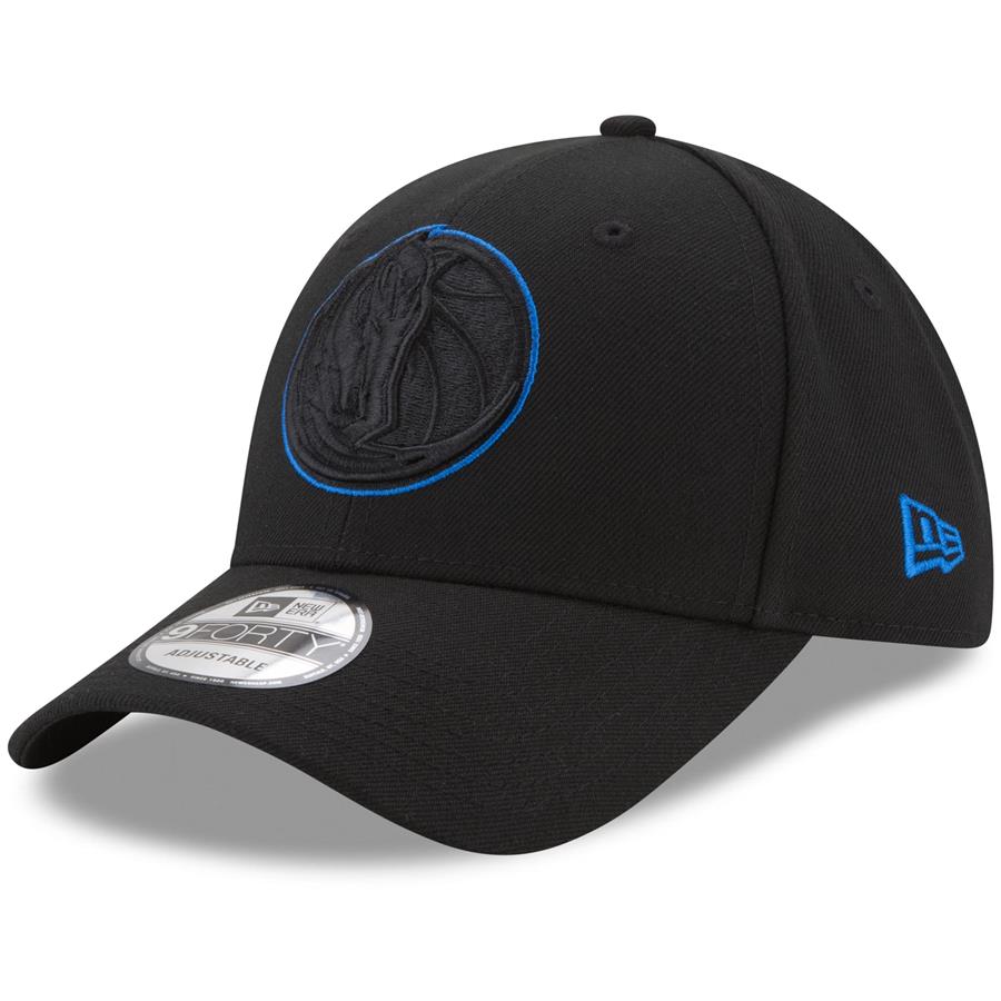 Dallas Mavericks New Era 9FORTY Adjustable Hat - Black