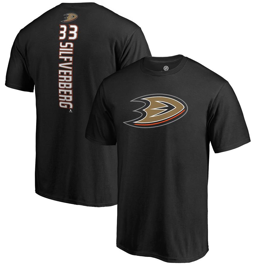 Jakob Silfverberg Anaheim Ducks Fanatics Branded Backer T-Shirt - Black