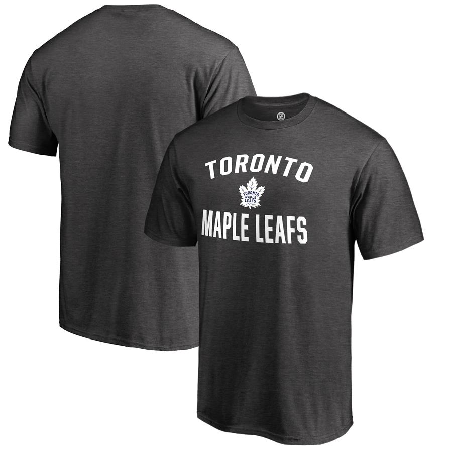 Toronto Maple Leafs Fanatics Branded Victory Arch T-Shirt - Heathered Gray