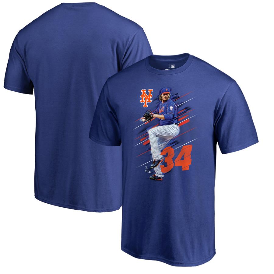 Noah Syndergaard New York Mets Fanatics Branded Fade Away T-Shirt - Royal