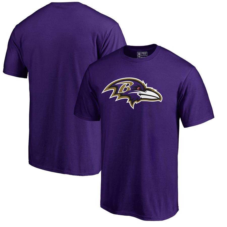Baltimore Ravens NFL Pro Line by Fanatics Branded Primary Logo T-Shirt - Purple
