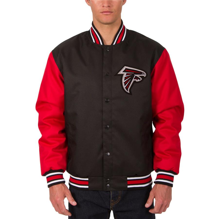 Atlanta Falcons JH Design Poly Twill Jacket - Black