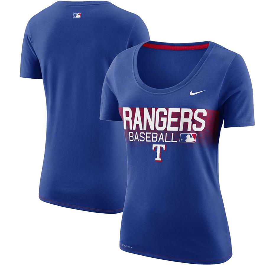 Texas Rangers Nike Womens Team Issue T-Shirt - Royal