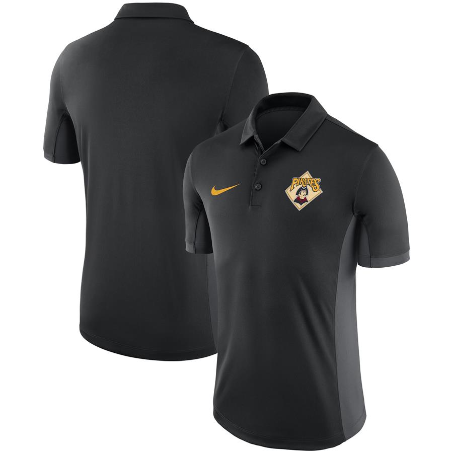 Pittsburgh Pirates Nike Performance Franchise Polo - Black
