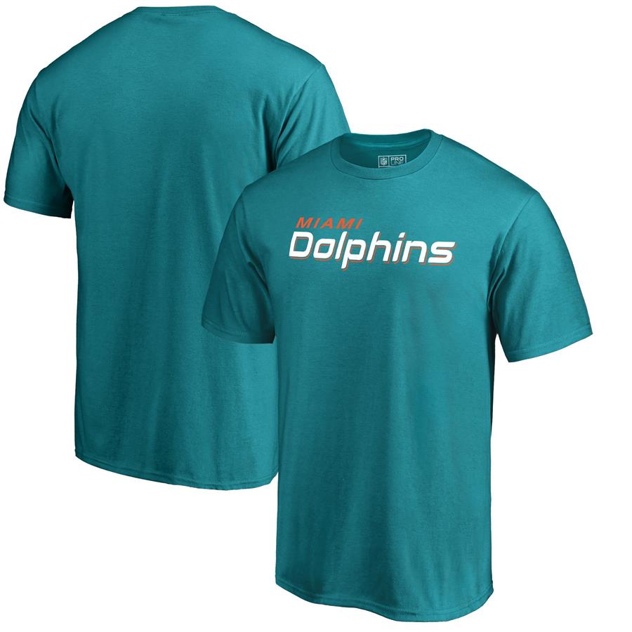 Футболка Miami Dolphins NFL Pro Line by Fanatics Branded Wordmark (бирюзовый)