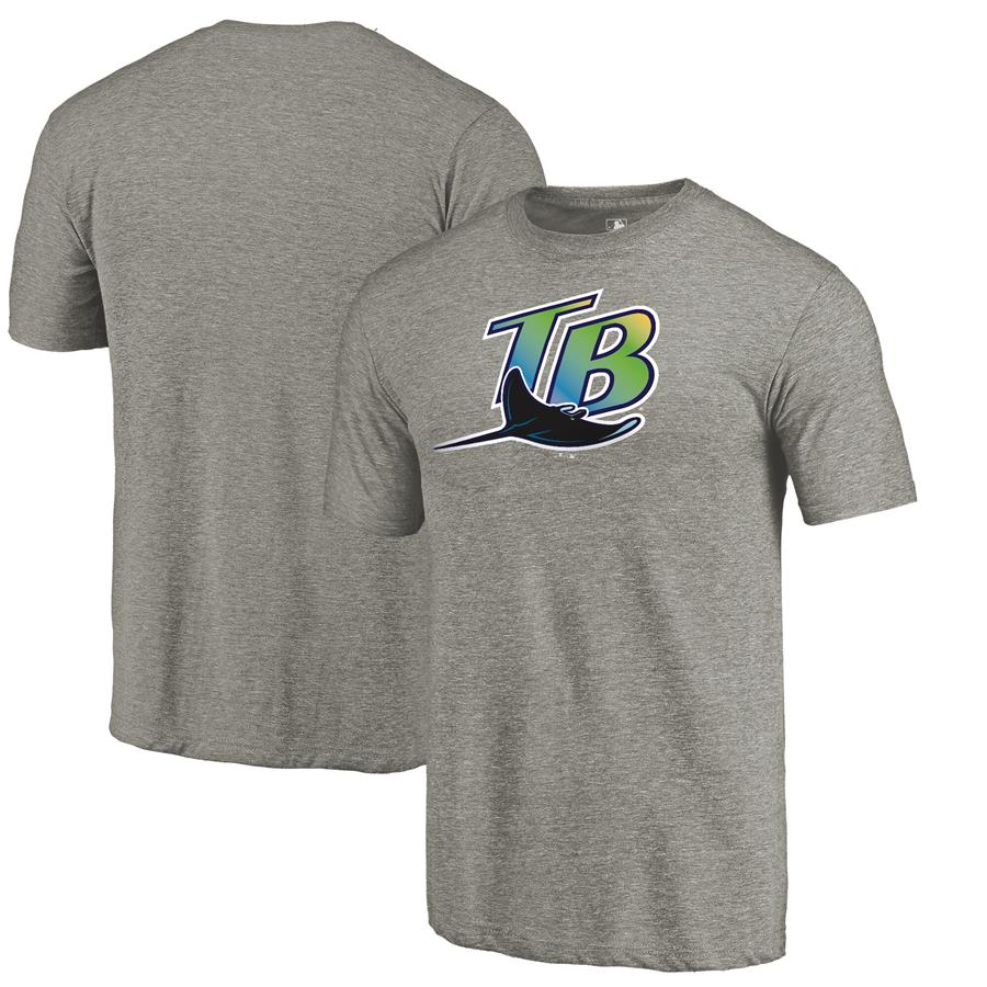 Футболка Tampa Bay Rays Fanatics Branded Cooperstown Collection Forbes Tri-Blend (светло-серый)
