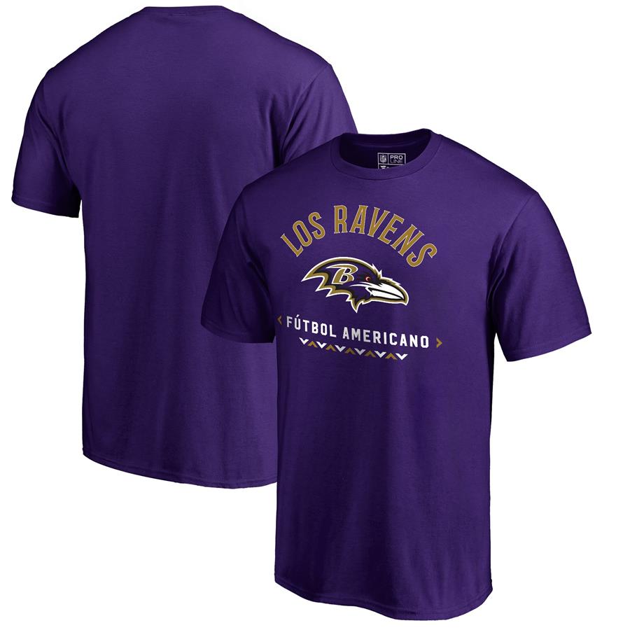 Baltimore Ravens NFL Pro Line by Fanatics Branded Futbol Americano T-Shirt - Purple